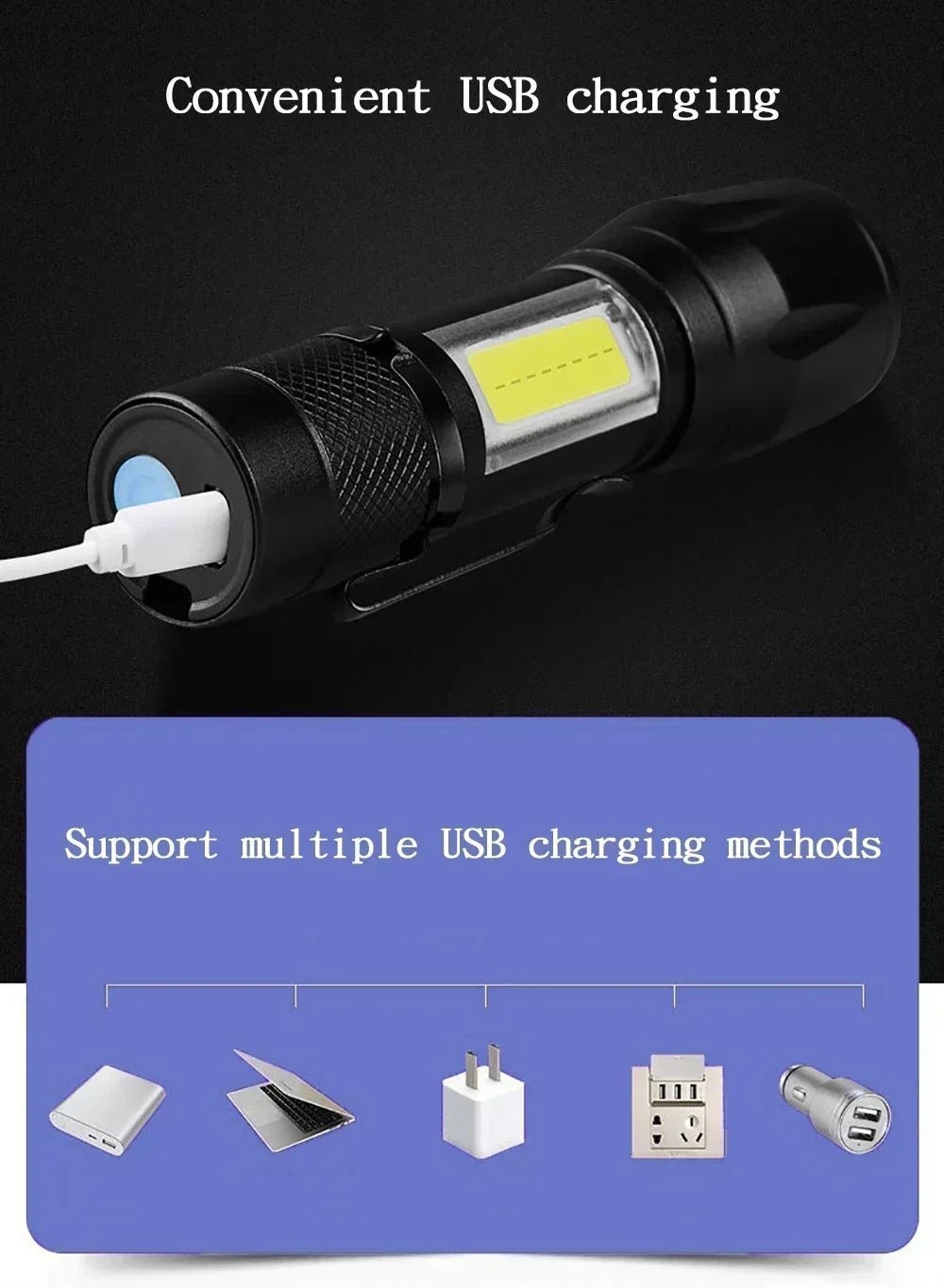 2000LM Ultra Bright P50 LED Flashlight Emergency Torch