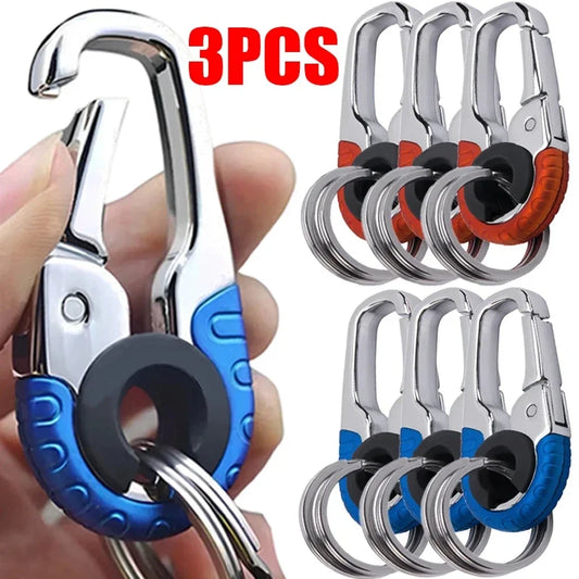 Keychain Buckle for Men Stainless Steel Outdoor Key Ring