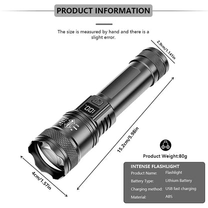 2000LM Ultra Bright P50 LED Flashlight Emergency Torch