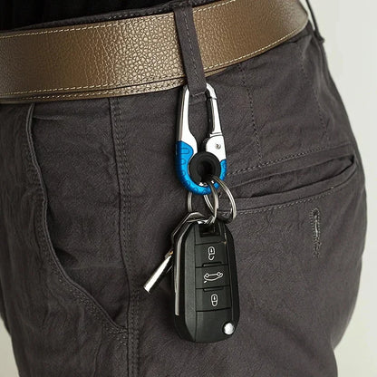 Keychain Buckle for Men Stainless Steel Outdoor Key Ring