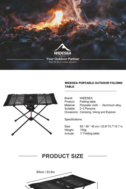 Foldable Outdoor Travel Table
