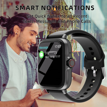 1.83'' Waterproof Smart Watch With Call & Alerts