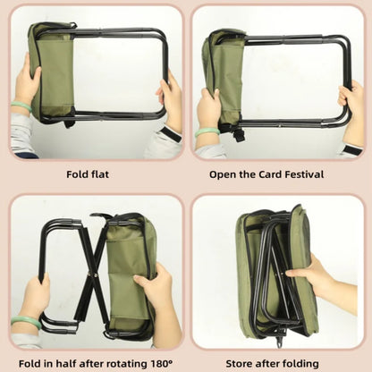 Outdoor Folding Backpack-Style Bench