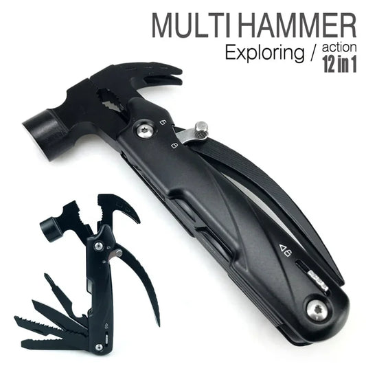Multi Tools 12 In 1 Claw Hammer Knife Lifesaving Hand Tool