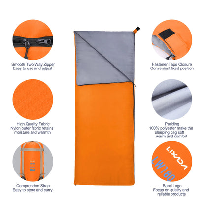 LIXADA 190*75cm Sleeping Bag for Camping & Adventure