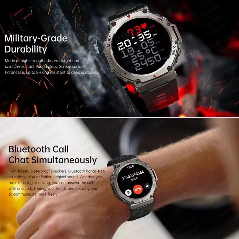 T-Rex 3 GPS Smart Watch Men -  Compass, Barometer Beast, AMOLED Display
