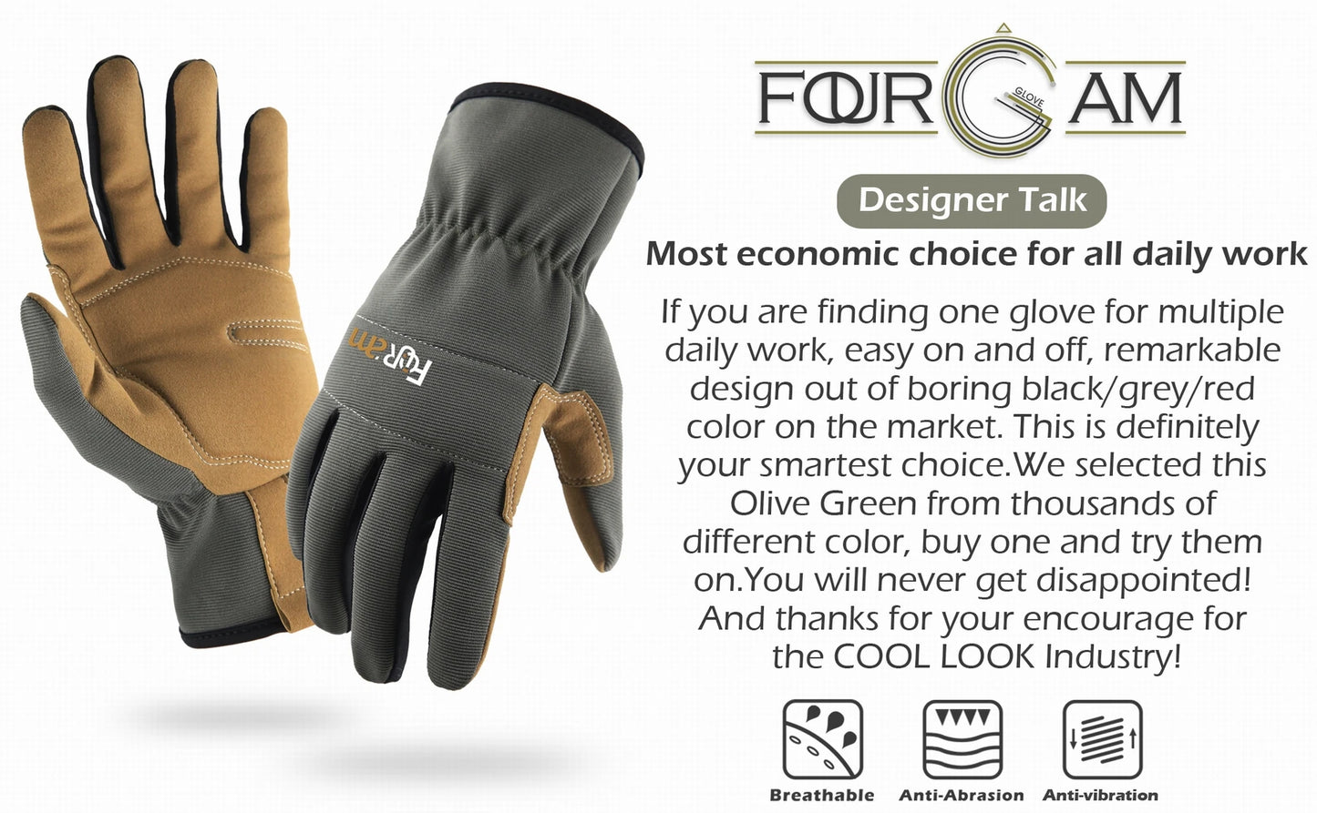 High Performance Multi-Purpose Light Duty Work Gloves
