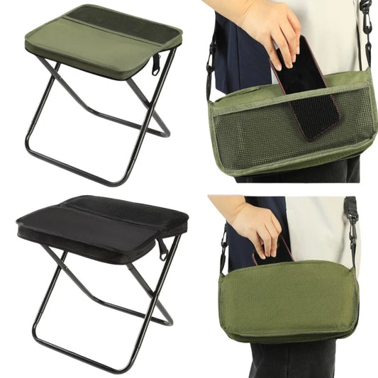 Outdoor Folding Backpack-Style Bench