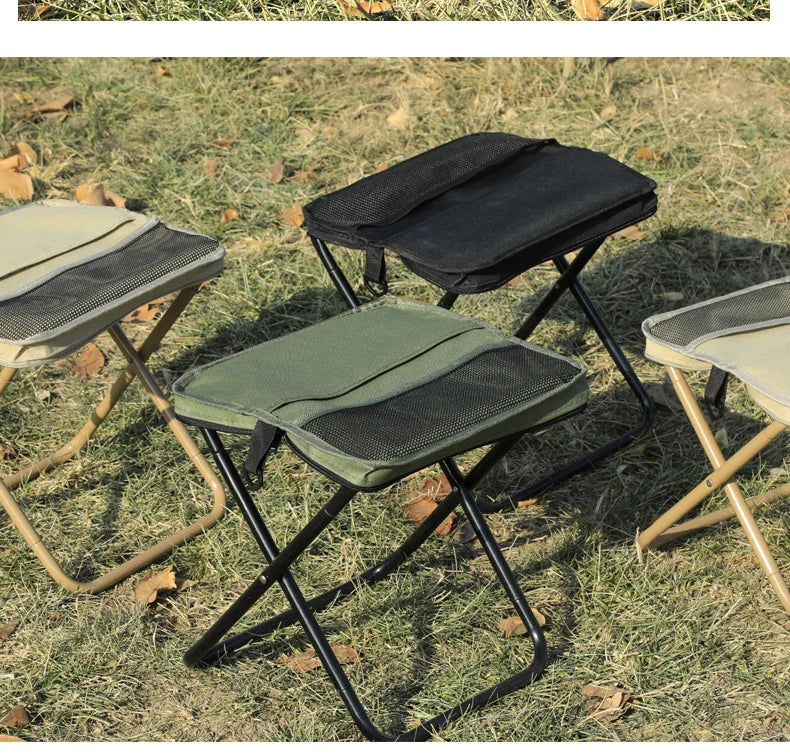 Outdoor Folding Backpack-Style Bench