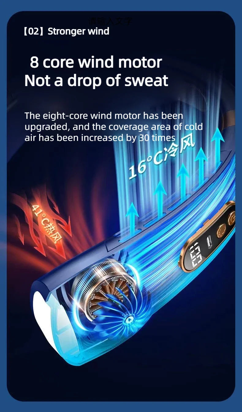 BreezeLoop Wearable Neck Fan