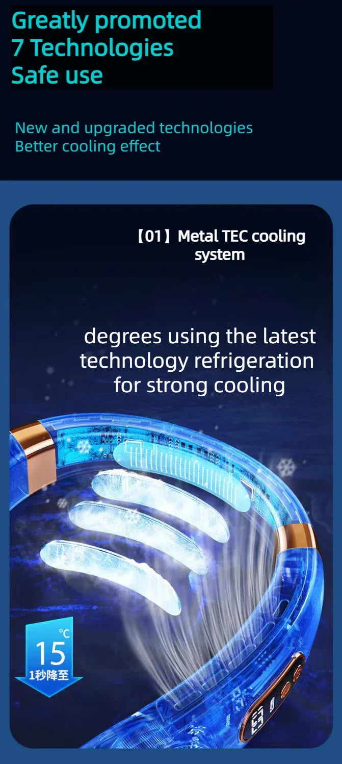 BreezeLoop Wearable Neck Fan
